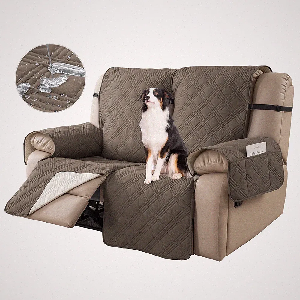 Loveseat Recliner Cover Mat Quilted NonSlip Slipcover Protector Lazy Boy Sofa